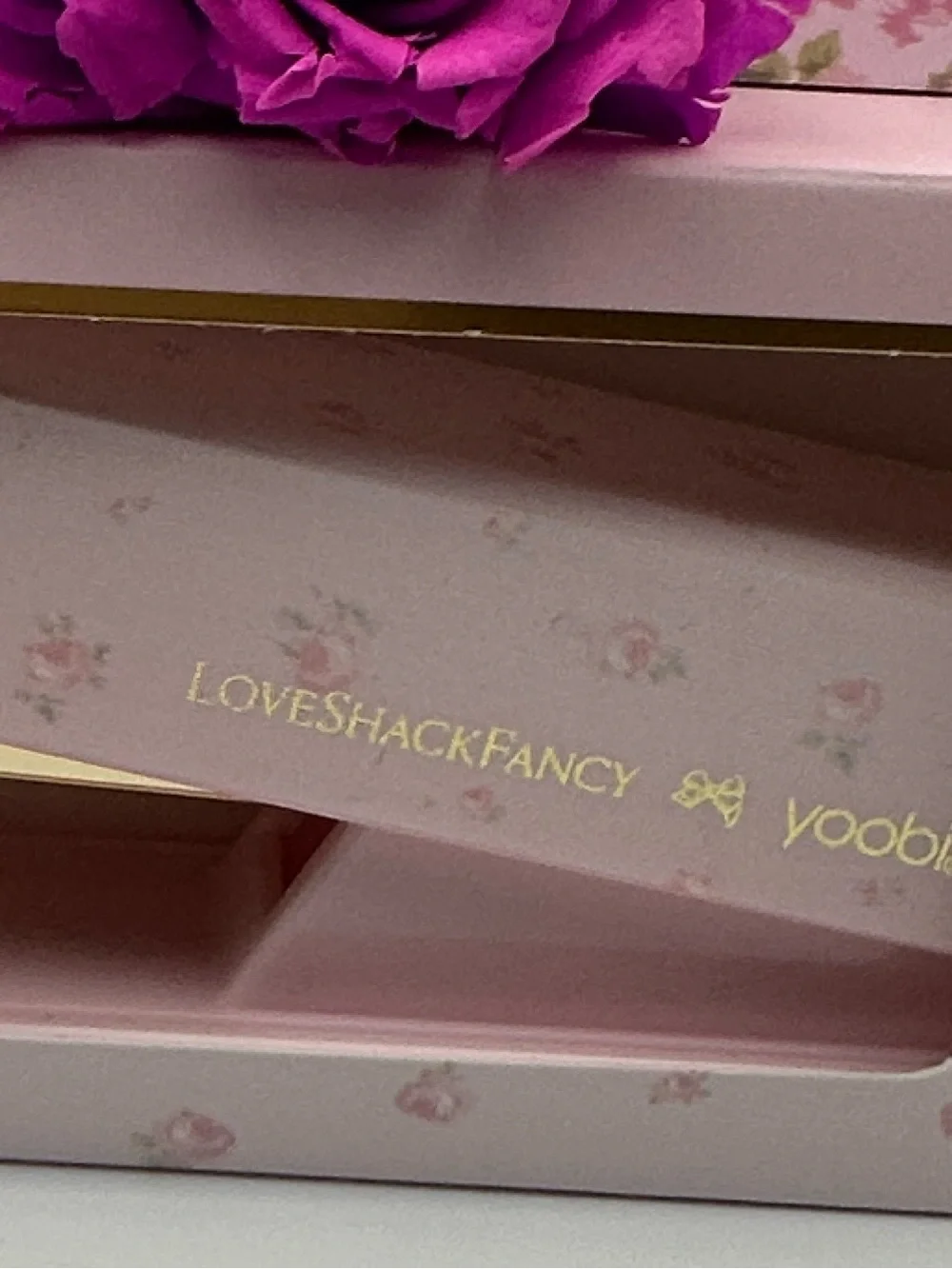 LoveShackFancy Pink and Gold Floral Stapler - Stationary